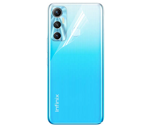 Противоударная гидрогелевая пленка Hydrogel Film для Infinix Hot 11 на заднюю панель, Transparent