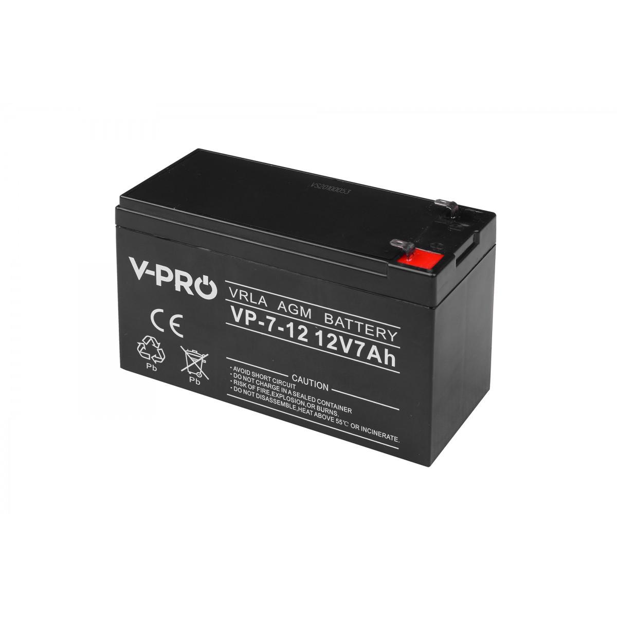 Аккумулятор Volt Polska AGM VPRO VRLA 12V 7 Ah (6AKUAGM007)