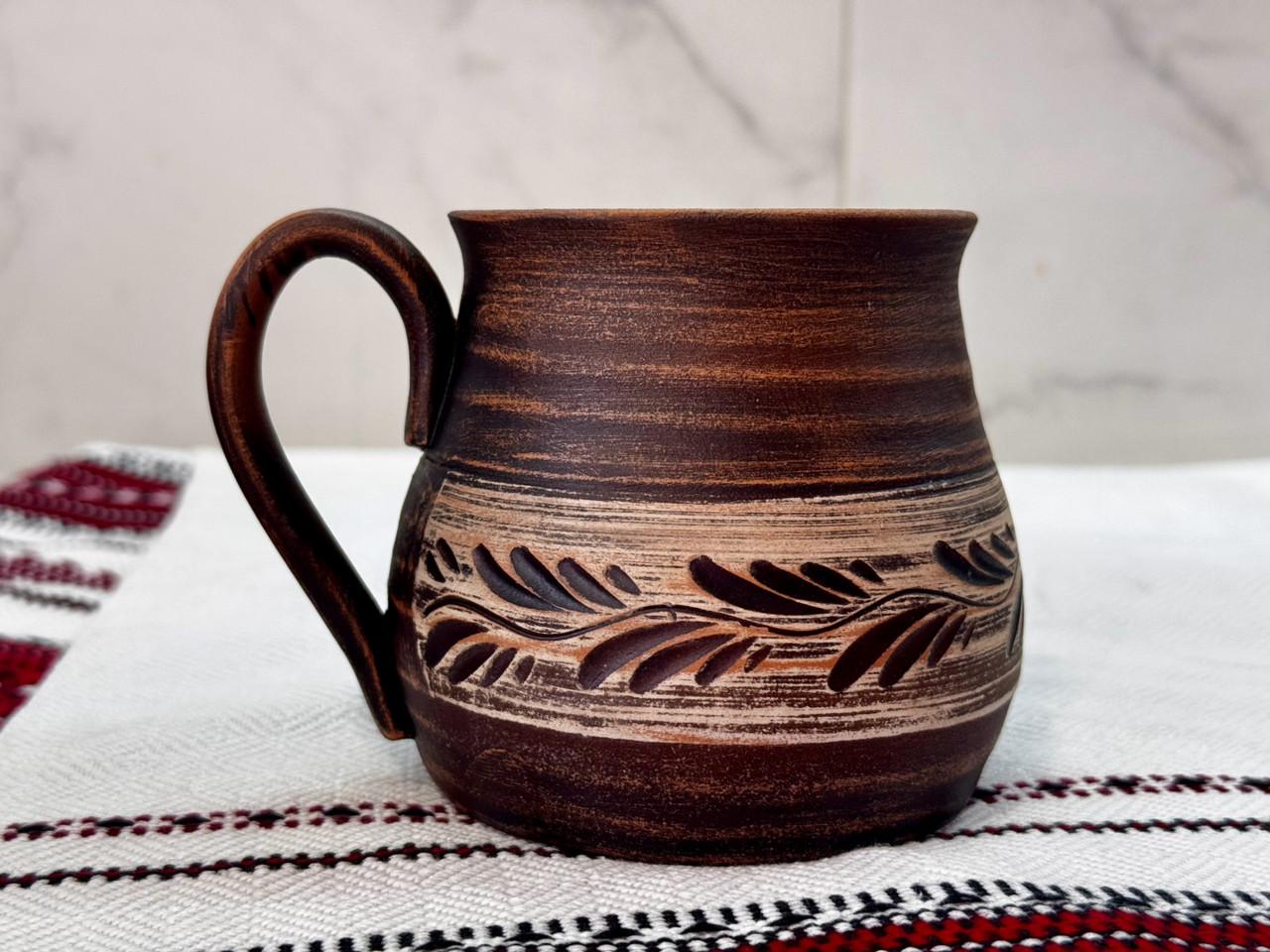 Чашка ручної роботи ангоб 350 мл (2632737188) - фото 3 Чашка ручної роботи ангоб 350 мл (2632737188) - фото 3