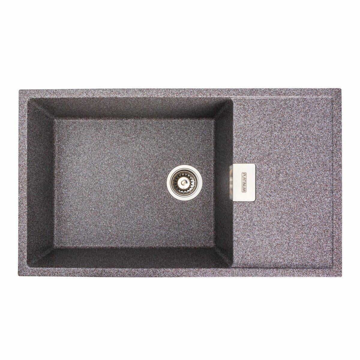 Мойка для кухни гранитная Platinum 8650 DIAMOND прямоугольная Микс матовый (PLTM-SP000039166) Мойка для кухни гранитная Platinum 8650 DIAMOND прямоугольная Микс матовый (PLTM-SP000039166)