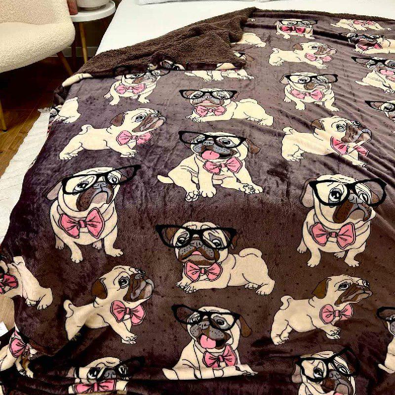 Плед-покрывало двухсторонний 200х220 см Коричневый (29879633) - фото 5