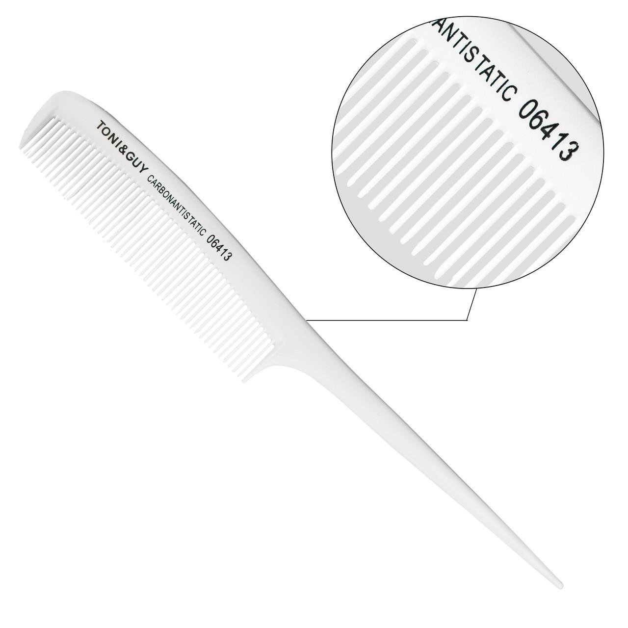 Гребінь Carbon T&G з ручкою Білий (06413) - фото 2 Гребінь Carbon T&G з ручкою Білий (06413) - фото 2