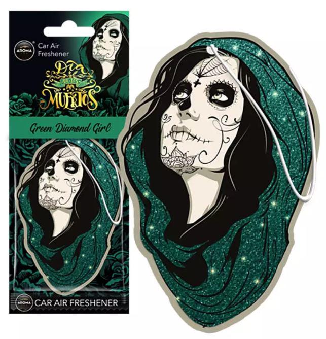 Освіжувач повітря сухий Aroma Dia De Los Muertos Green Diamond Girl 83279 (450356)