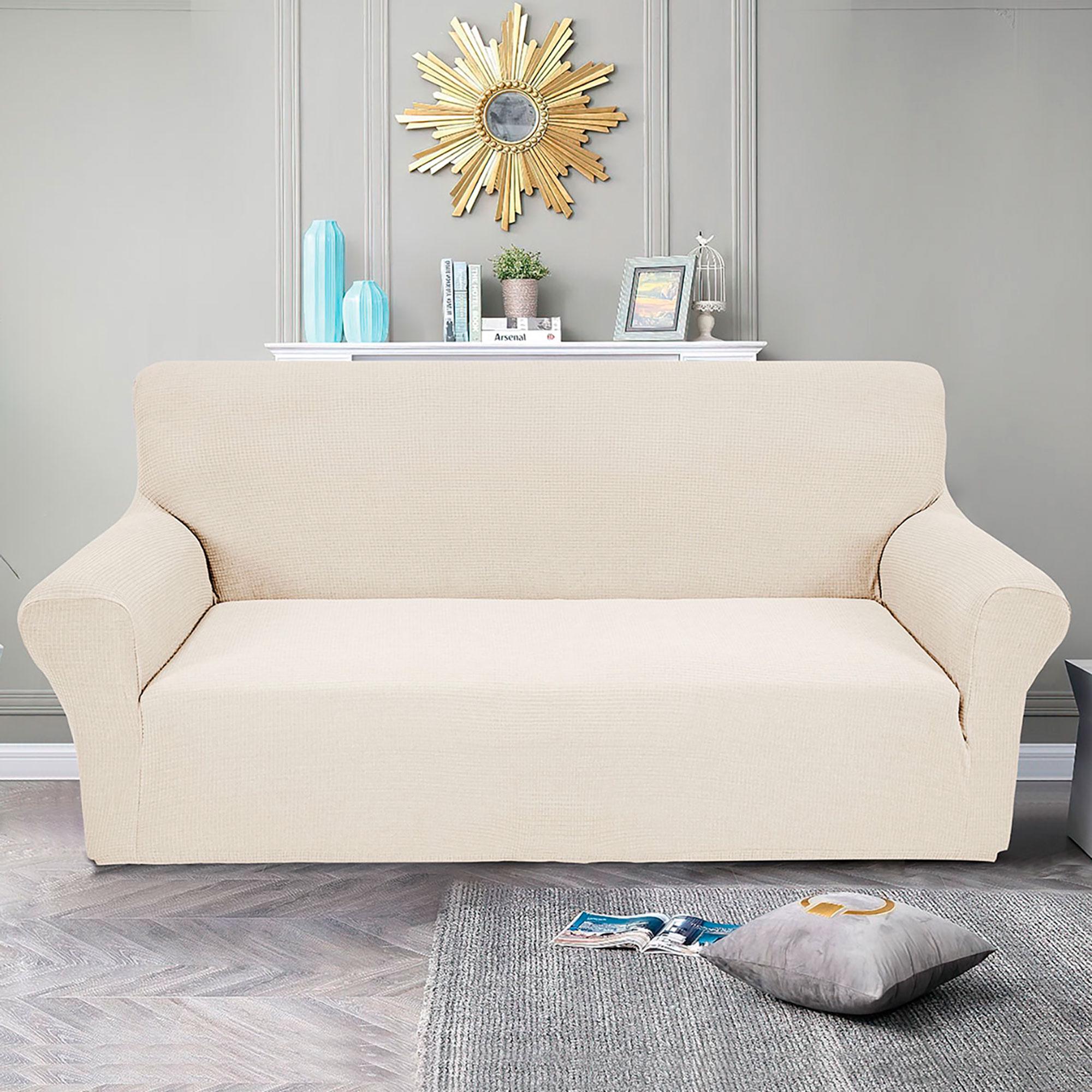 Чохол на диван тримісний Love You Corn Fleece Айворі (81183)