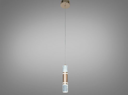 Подвес LED Diasha стекло с пузырьками 4 Вт Золотой (J2548-1G)
