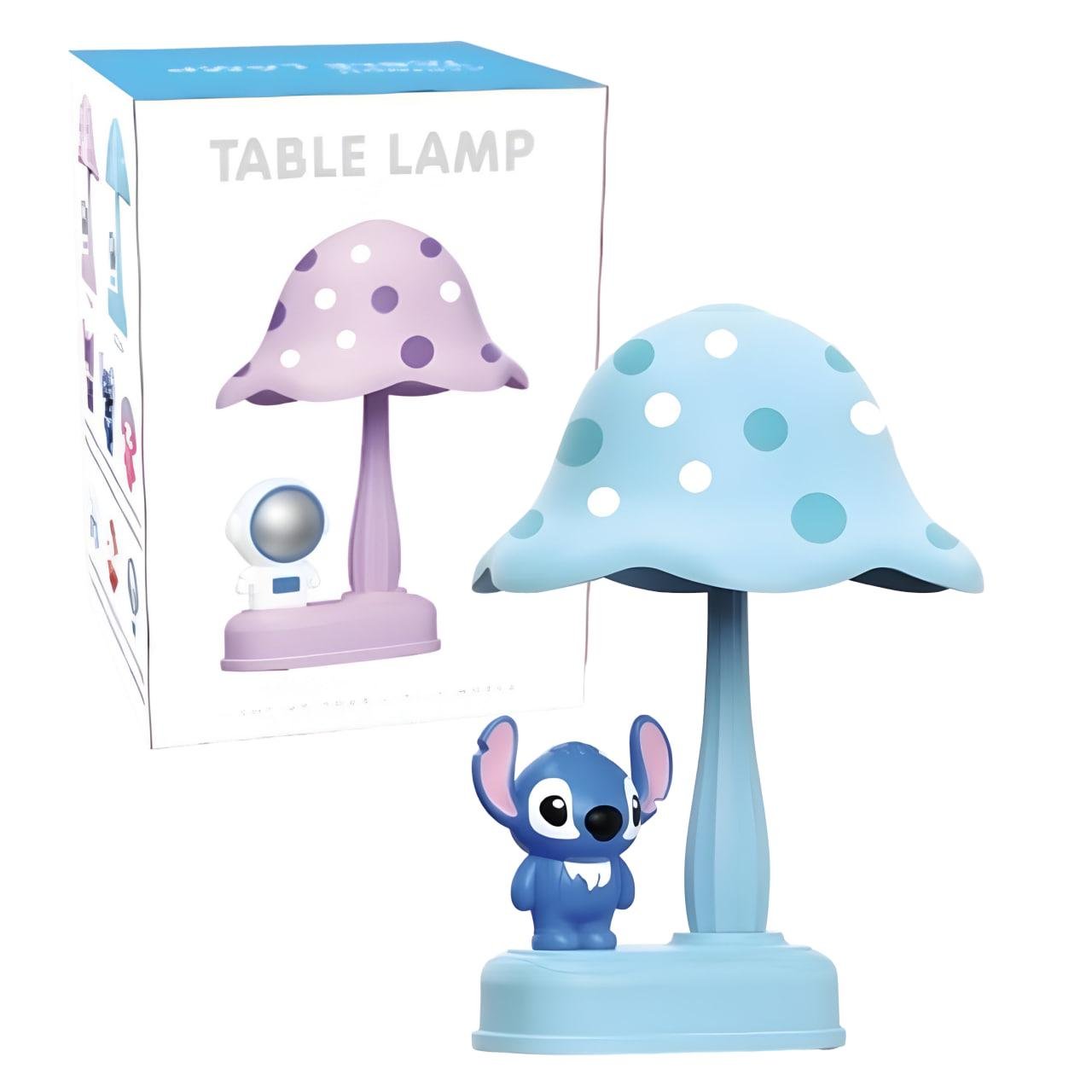 Настольная лампа Стич грибочек Голубой (339B) - фото 2