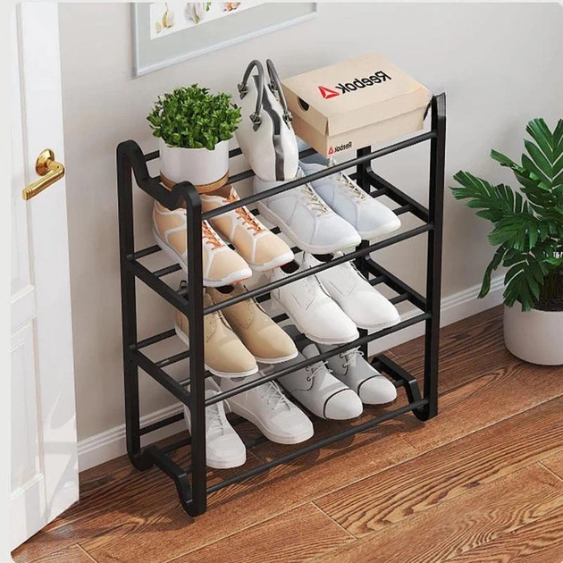 Полка для обуви Shoe Rack 4 яруса 57х45х20 см (DNA-07) - фото 4