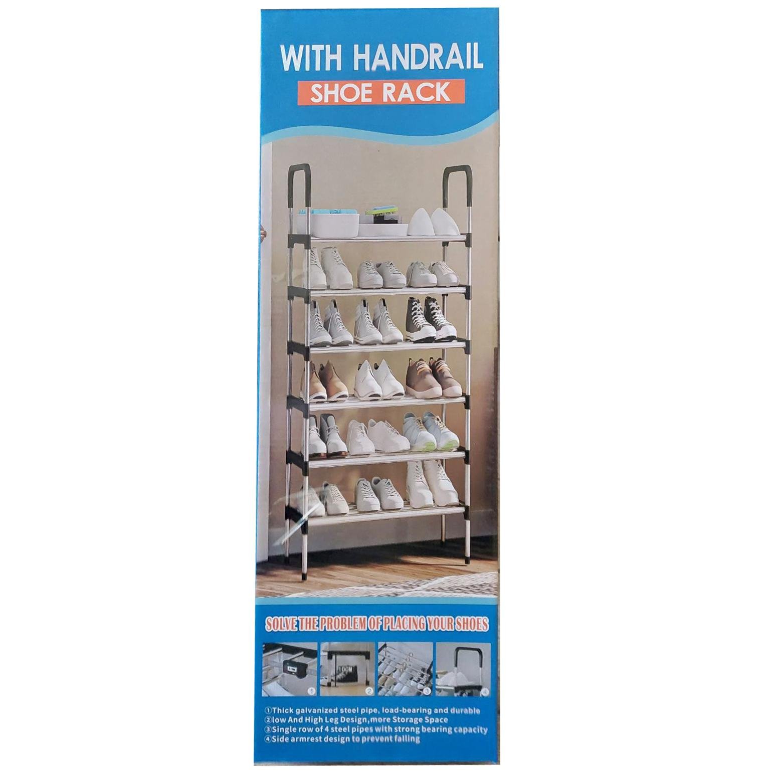 Полка для обуви 9905-4 4 ярусов 55x26x78 см (614671) - фото 3 Полка для обуви 9905-4 4 ярусов 55x26x78 см (614671) - фото 3