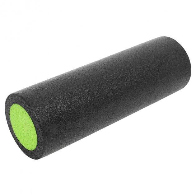 Ролик масажний гладкий PowerPlay 4021 Fitness Roller 30x15 см Чорно-зелений (A-013216) - фото 7