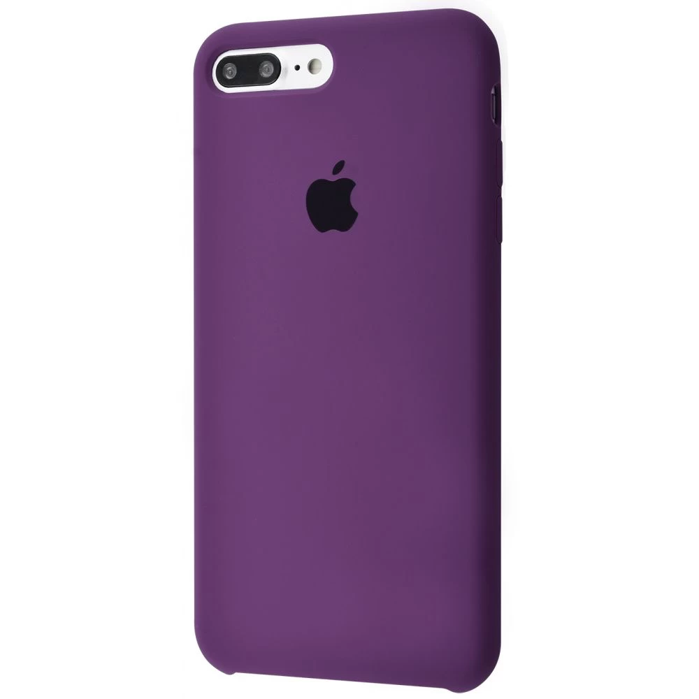 Силиконовый Чехол Накладка Silicone Case для iPhone 8 Plus/7 Plus Закрытый низ Grape