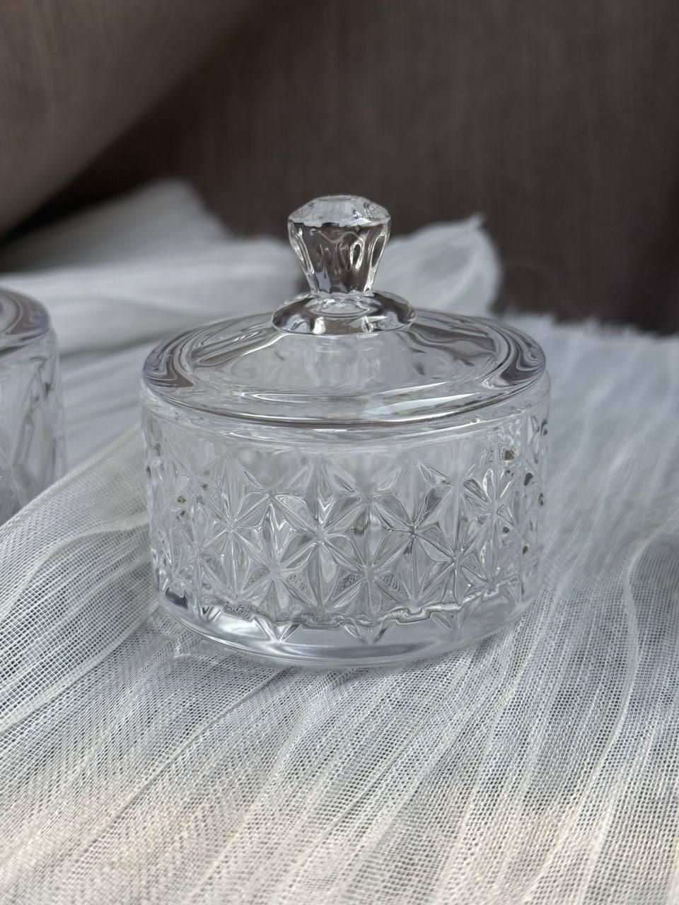 Ікорниця з кришкою YIWU High Quality із кришталевого скла Прозорий (HP-YH-30)