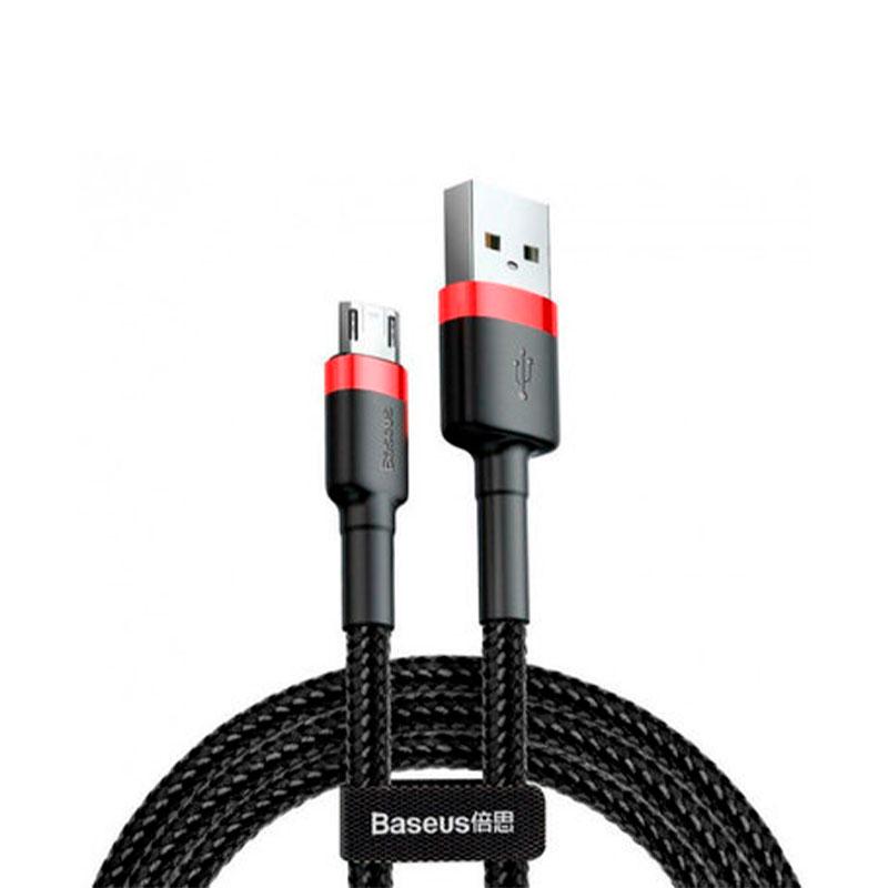 Кабель BASEUS Cafule MicroUSB CAUKLF-C91 2 м Black/Red (62259-0616) - фото 1