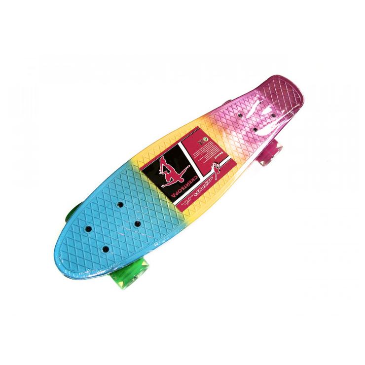 Скейтборд PROFI MS 0746 Pink-yellow-blue