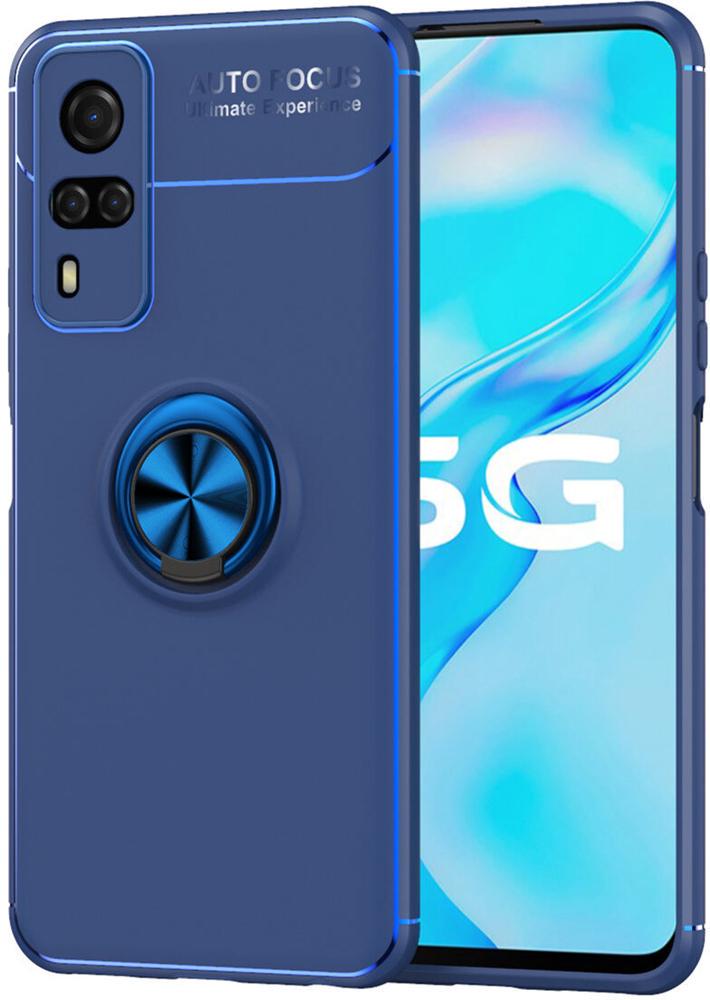 Чехол с кольцом Vivo Y53s Autofocus Blue (26704-28)