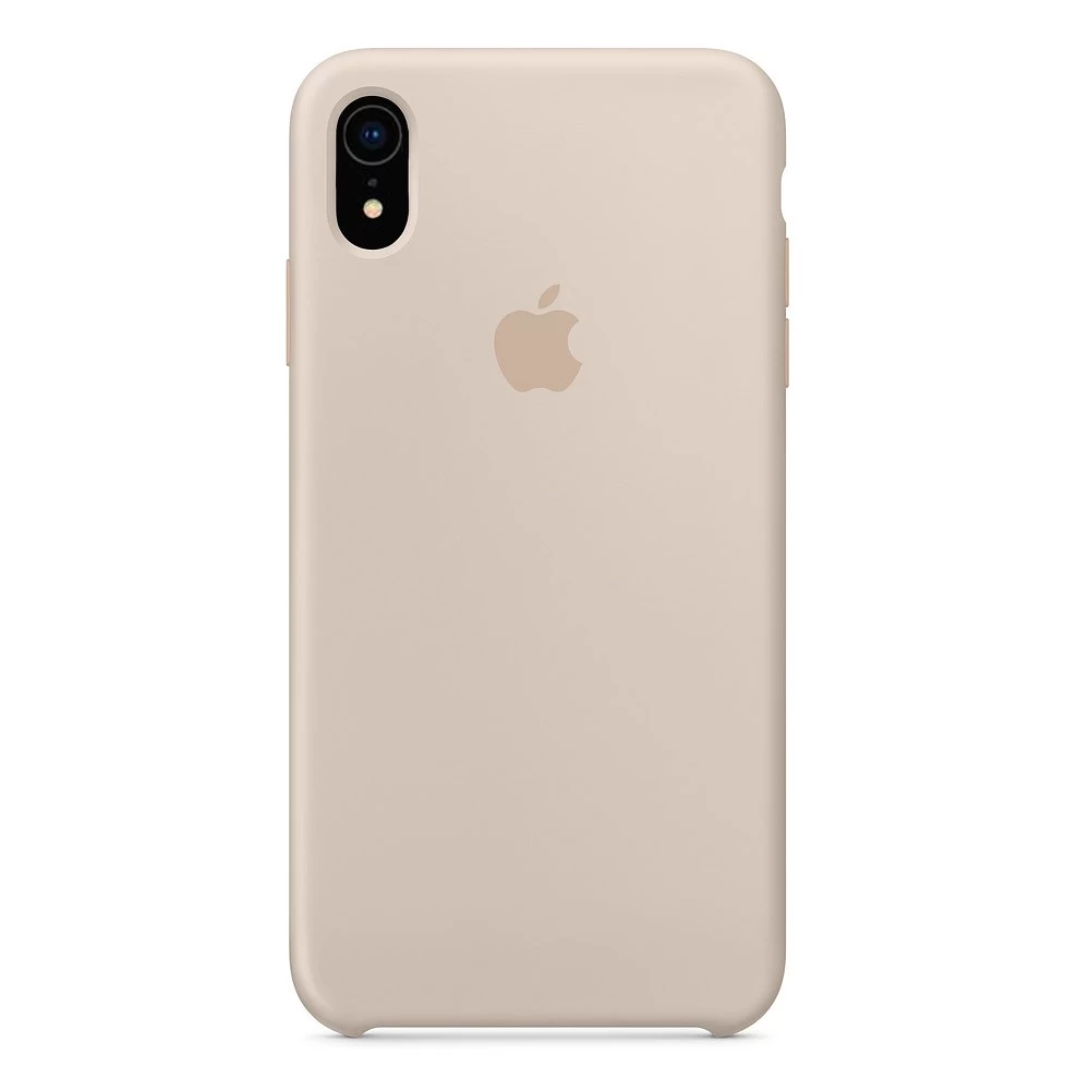 Силиконовый Чехол Накладка Silicone Case для iPhone XR Закрытый низ Antique White