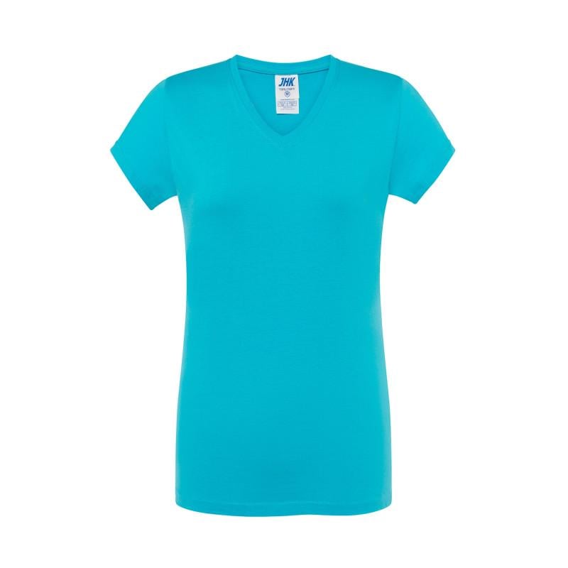 Футболка JHK LADY COMFORT V-NECK L Бирюзовый (TU) Футболка JHK LADY COMFORT V-NECK L Бирюзовый (TU)