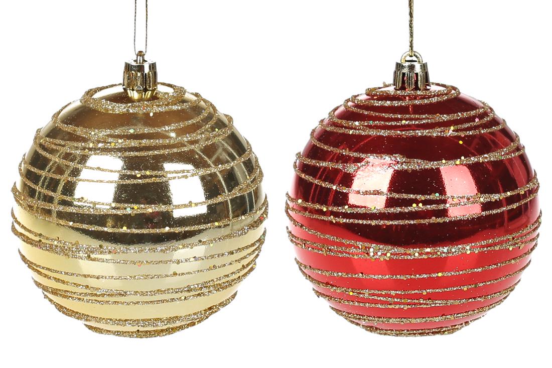 Шар новогодний BonaDi D-8 см 12 шт. (898-155)