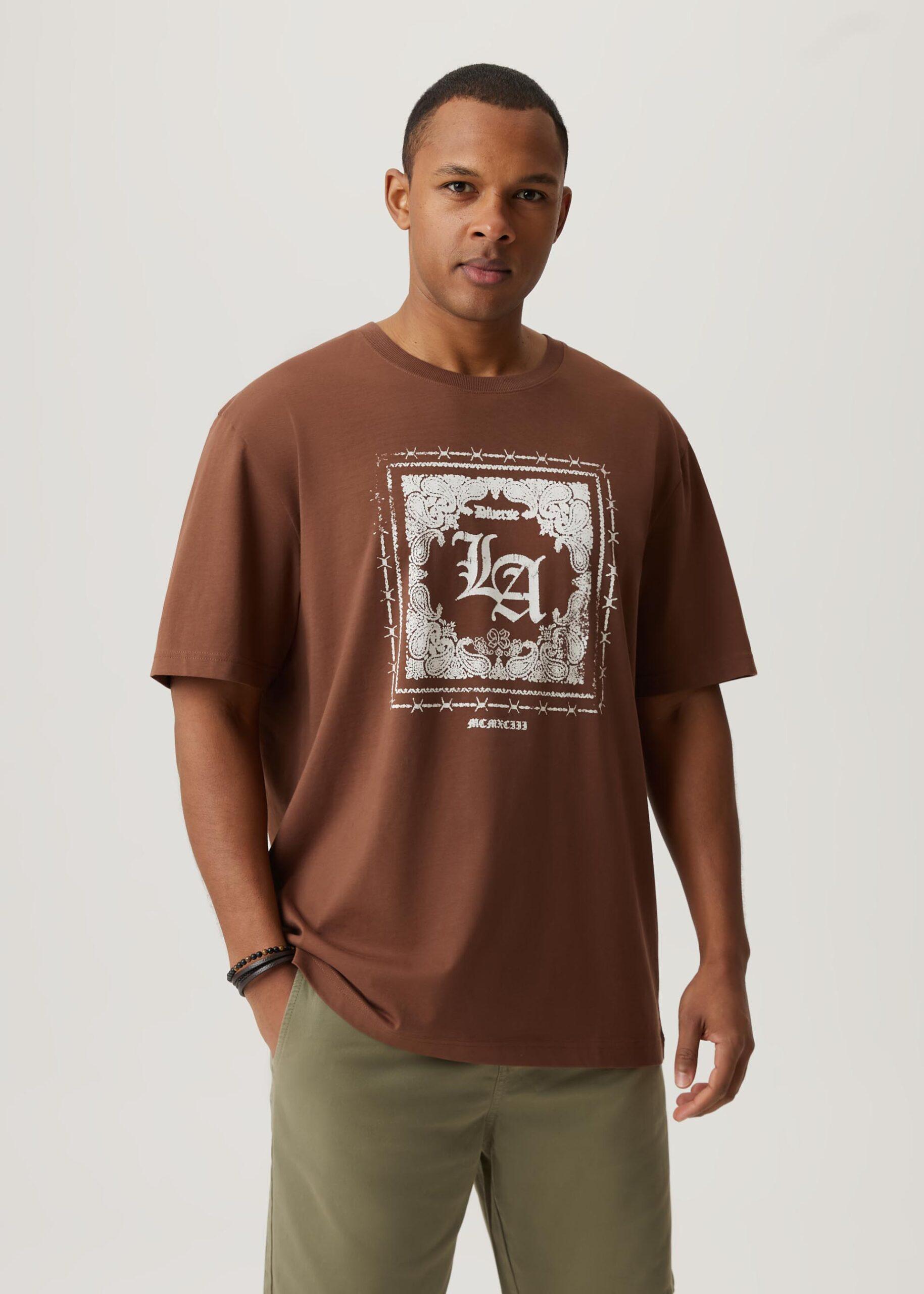 Футболка мужская Diverse BANDA 08 M Коричневый (5905384142320)