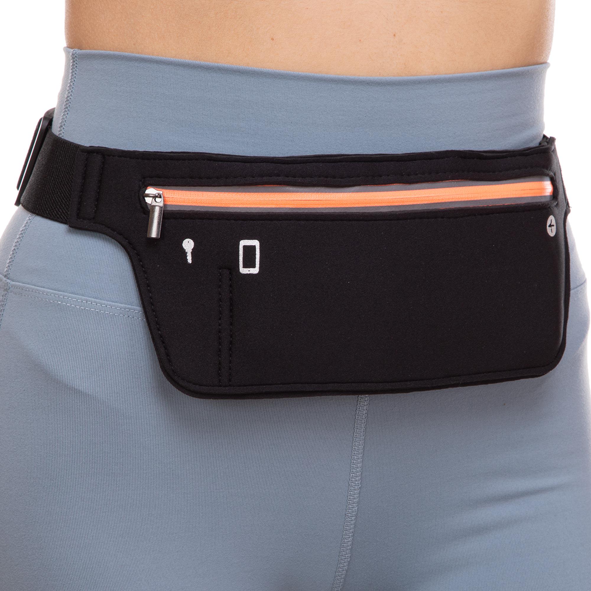 Сумка на пояс для бігу Zelart SP-Sport YB004 Чорний/Помаранчевий (DR002178)