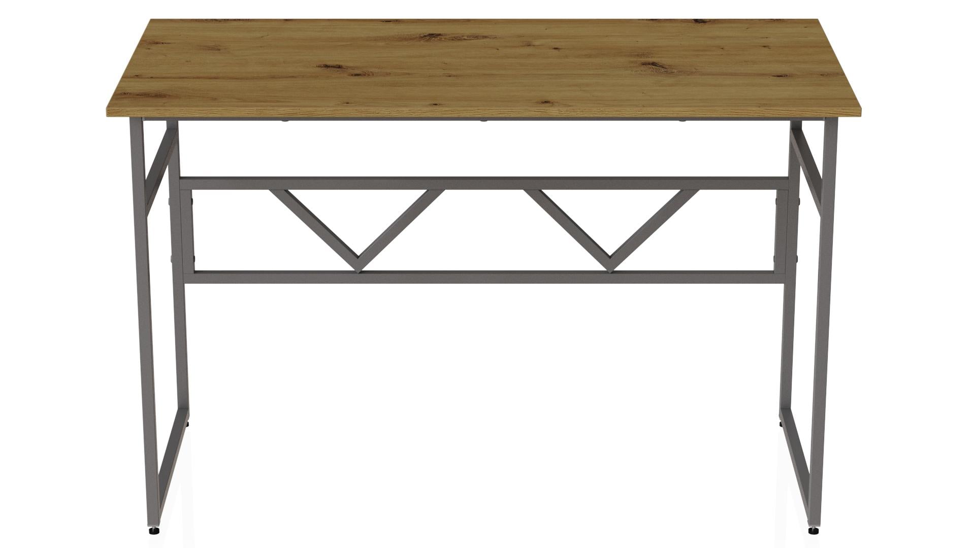Комп'ютерний стіл Ferrum-decor Раян ДСП 32 мм 75x100x70 см Сірий/Дуб Артизан (FRD-107069)