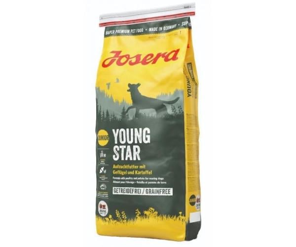 Корм сухой для щенков Josera YoungStar Формула с птицей и картофелем беззерновой 900 г