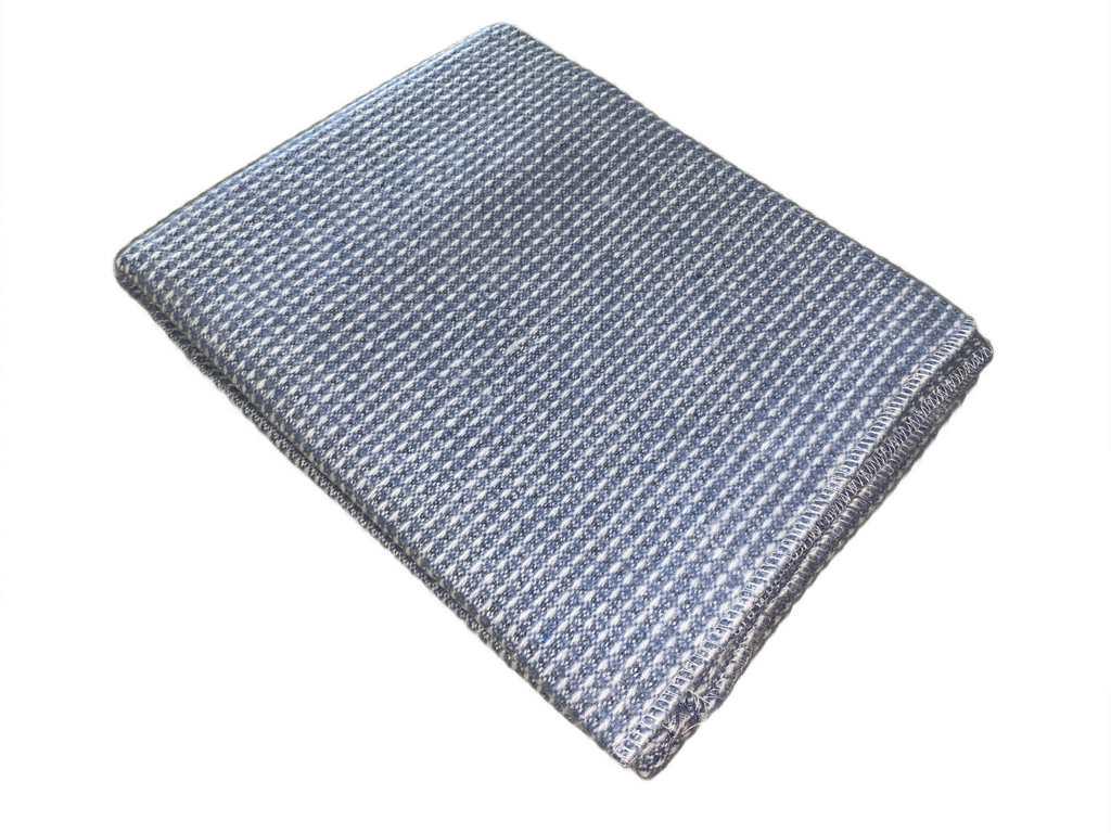 Плед хлопковый Vladi Валенсия Верона 100х140 см Белый/Серый (114607bd)