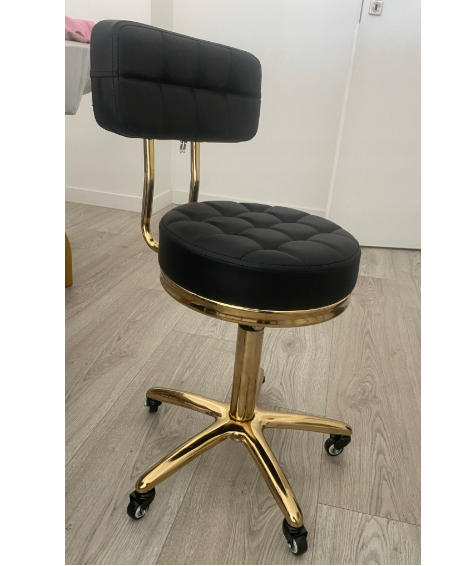 Табурет косметический Gold AM-961 Черный - фото 5