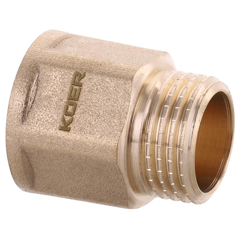 Удлинитель KOER KR3010 латунь внутренняя-наружная 1/2" (77256)