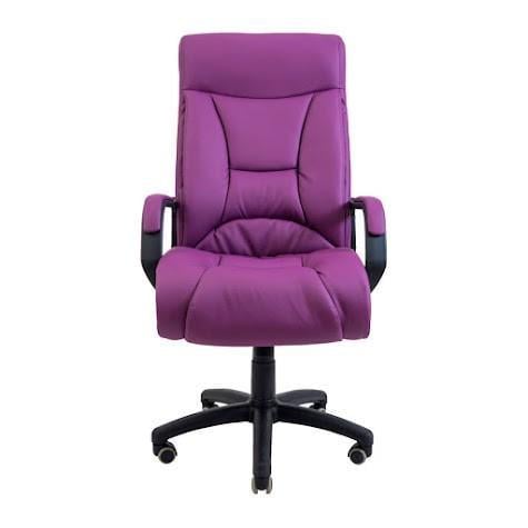 Кресло офисное компьютерное Magister VIP Rich M2 AnyFix натуральная кожа Lux Лиловый