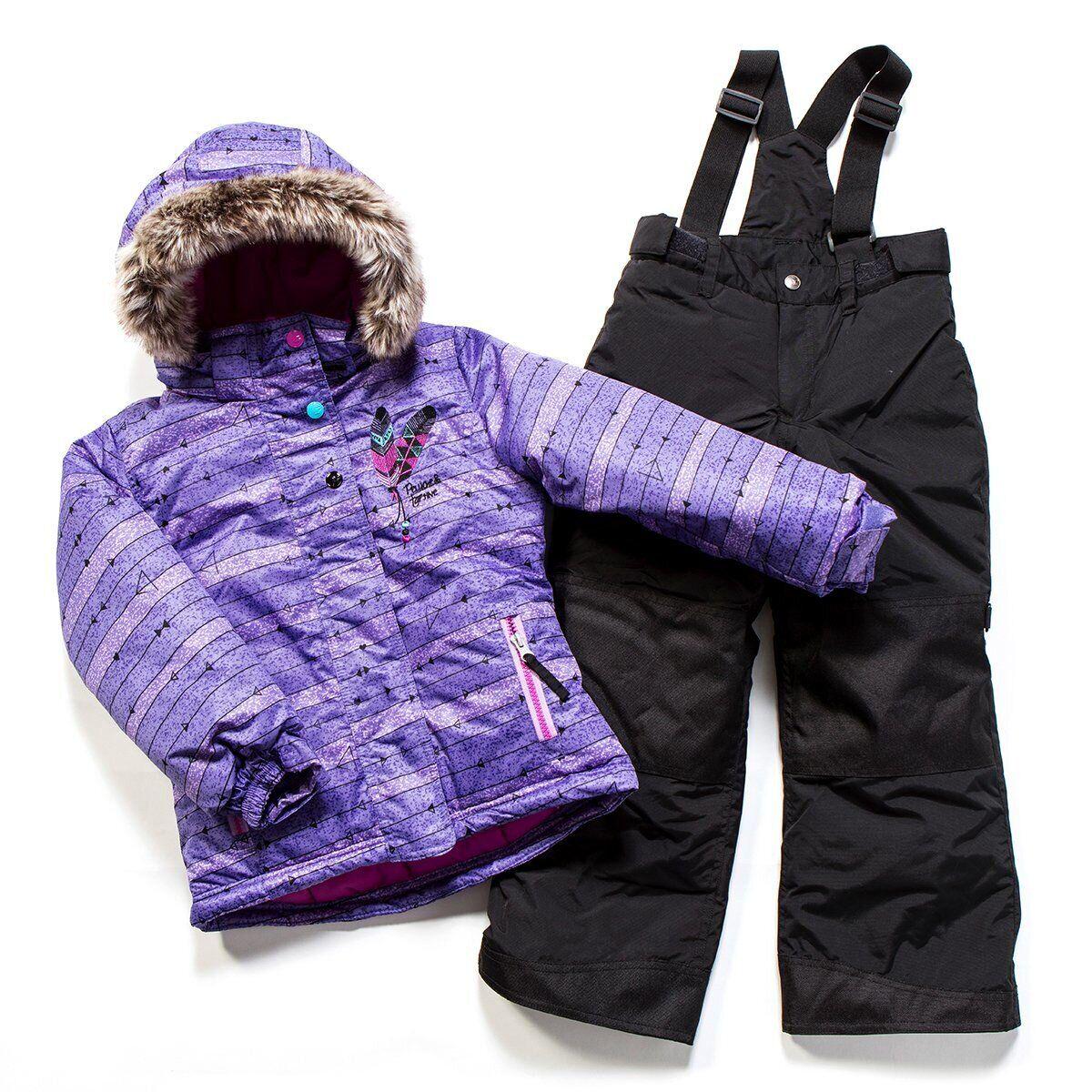 Детский зимний комплект для девочки Peluche&Tartine F17M62EF 130-138 см Сиреневый (F17M62EF-Passionviolet_Black-8)