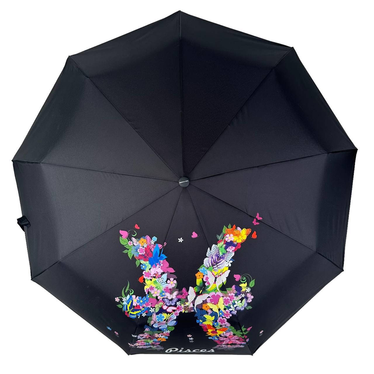 Зонт женский автомат Rain Зодиак Flower Рыбы Pisces mini в подарочной упаковке с платком (01040-4) - фото 3 Зонт женский автомат Rain Зодиак Flower Рыбы Pisces mini в подарочной упаковке с платком (01040-4) - фото 3