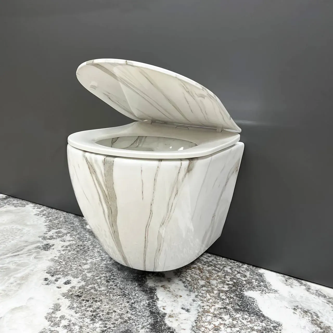 Унітаз підвісний VBI Vulcano безободковий 480x360 мм Мармур (RM-VBI-020406) - фото 3 Унітаз підвісний VBI Vulcano безободковий 480x360 мм Мармур (RM-VBI-020406) - фото 3