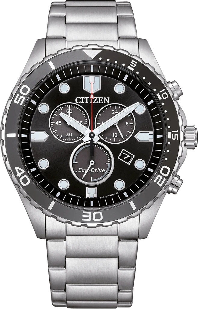 Наручные часы мужские Citizen AT2568-82E Eco-Drive со стальным корпусом/черным циферблатом и водозащитой 100 м Наручные часы мужские Citizen AT2568-82E Eco-Drive со стальным корпусом/черным циферблатом и водозащитой 100 м