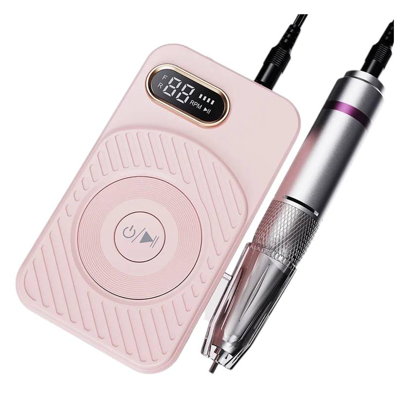 Фрезер на аккумуляторе BQ-110 беспроводной 45 000 об/мин. 50 Вт Розовый