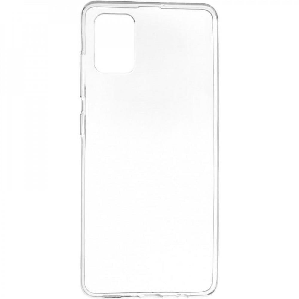 Чехол Silicone Case WS Samsung A51 (A515) Прозрачный