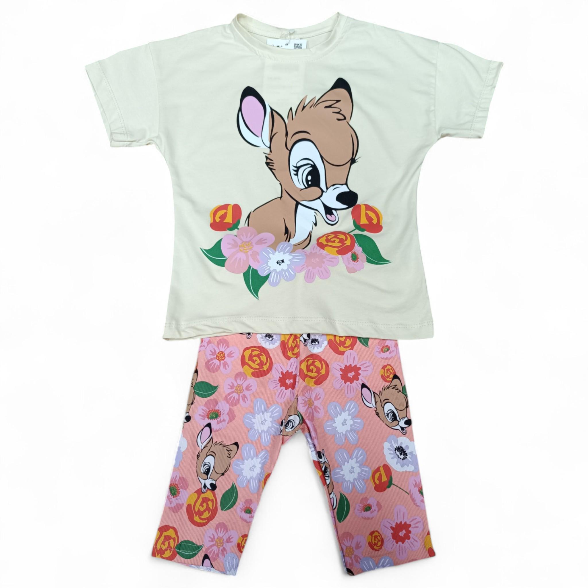 Костюм для девочки Joun Line Bambi велосипедки с футболкой 110 см Peach (S_787805Peach/110) Костюм для девочки Joun Line Bambi велосипедки с футболкой 110 см Peach (S_787805Peach/110)