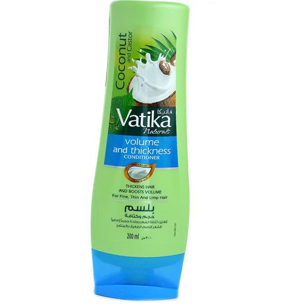 Кондиционер Dabur Vatika Coconut Castor Conditione с кокосом рициновым маслом и хной 200 мл (43634023)