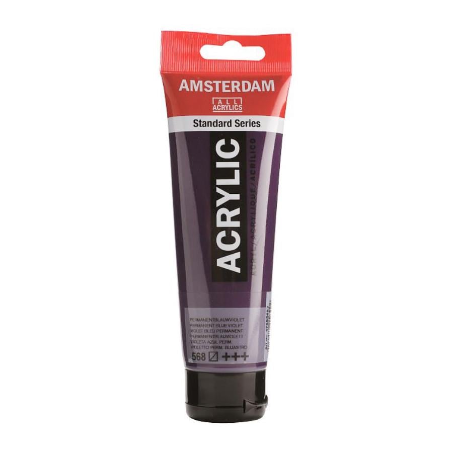 Фарба акрилова AMSTERDAM Royal Talens 17095682 3 шт. 120 мл 568 Перманентний синьо-фіолетовий (8712079158422)