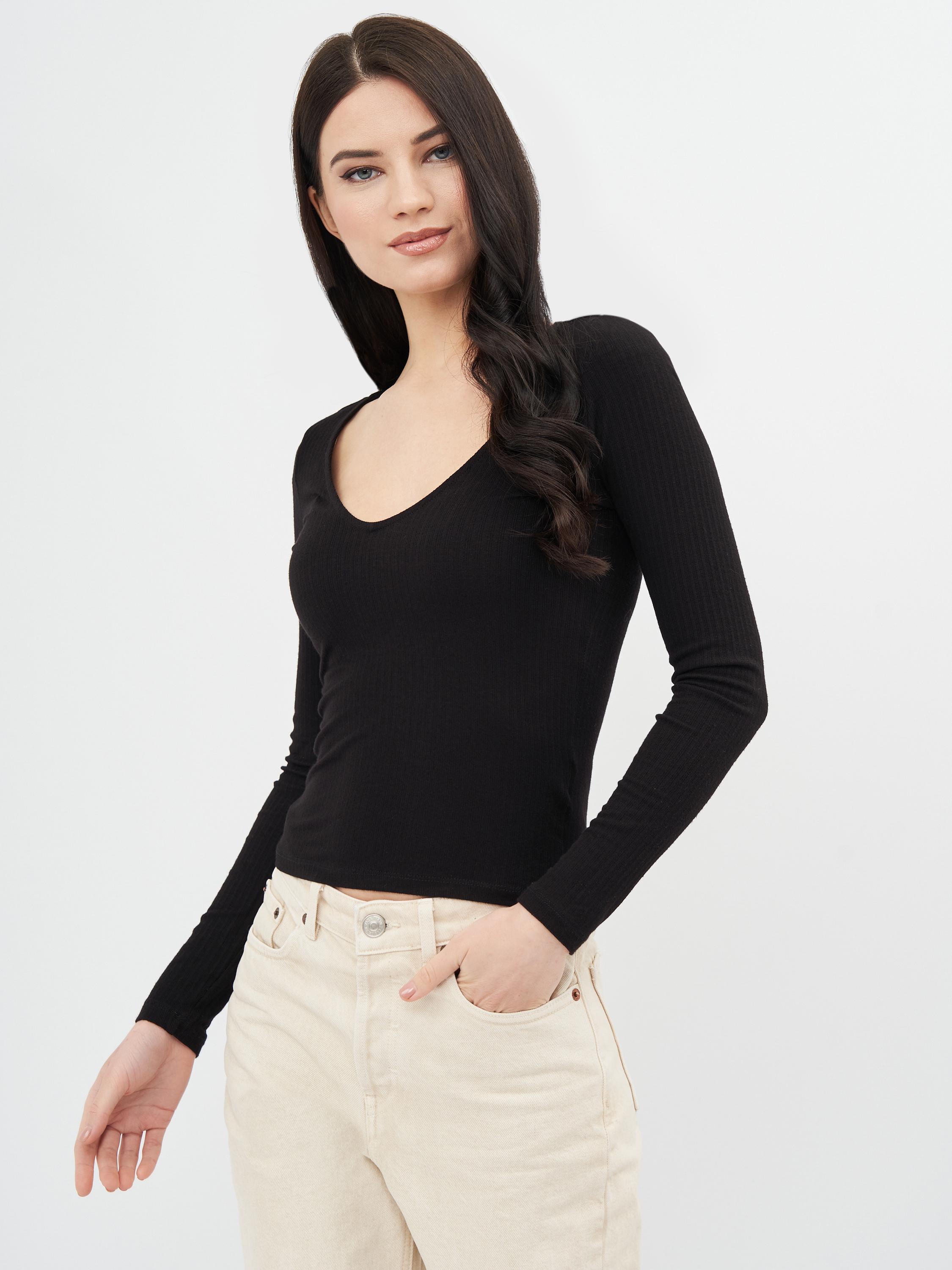 Лонгслив Monki XS Черный (5026966248)