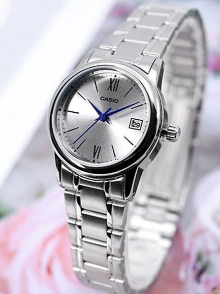 Наручные часы женские Casio LTP-V002D-7B3 Timeless Collection Lady Timeless Collection Белый (2919392667)