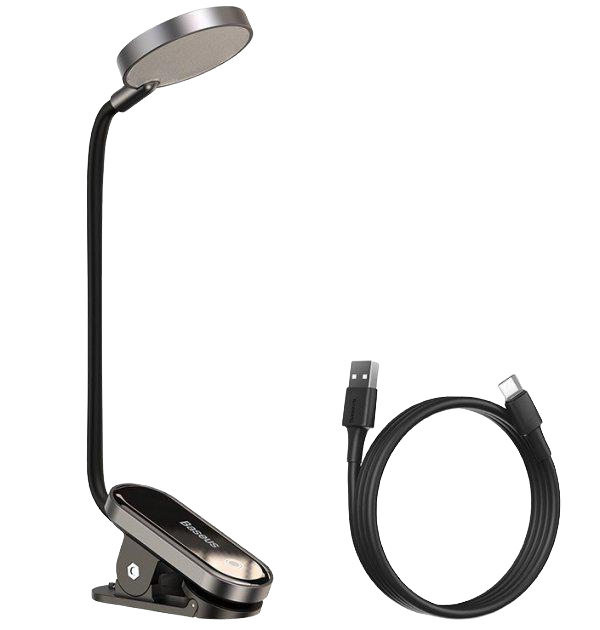 Лампа с прищепкой Baseus Comfort Reading Mini Clip Lamp 30 см Серый