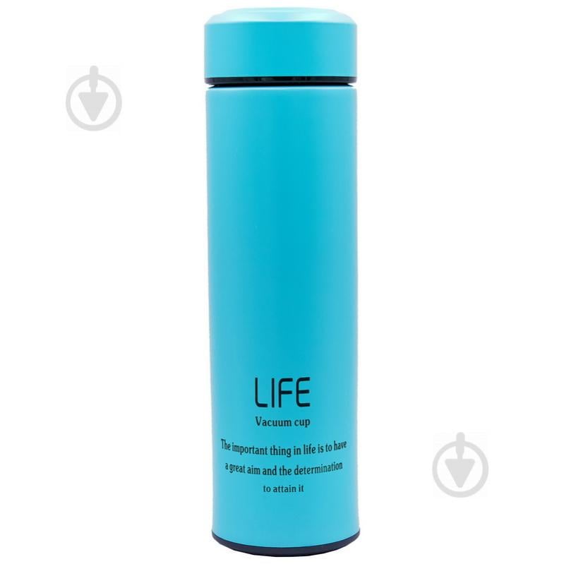 Термос стальной Zelart 450ml LIFE D-010 Бирюзовый