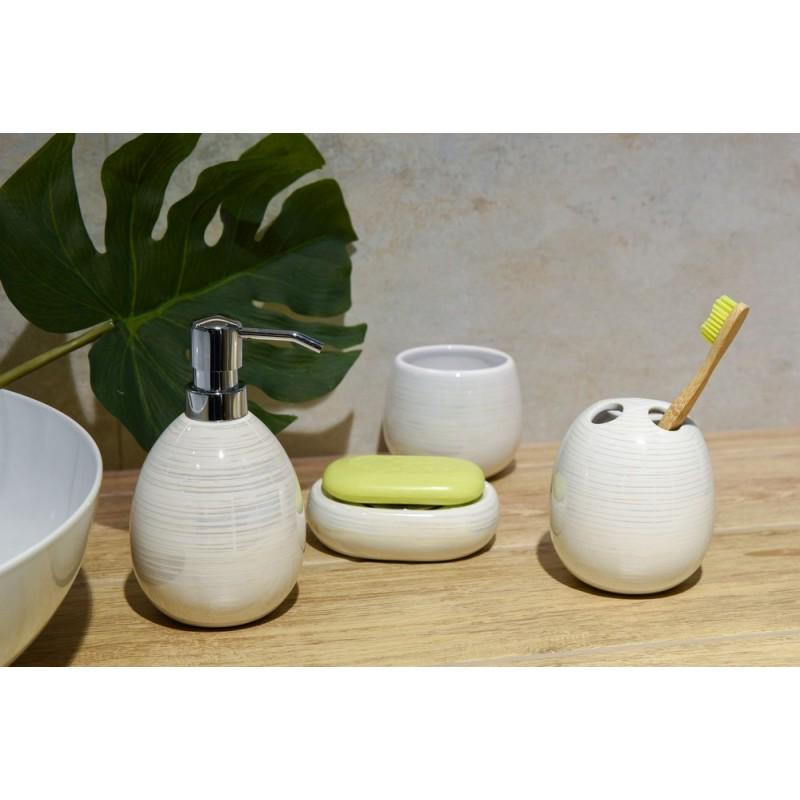 Стакан для зубных щеток AWD interior Perla 11x9x9 см керамика (AWD02190991) - фото 3 Стакан для зубных щеток AWD interior Perla 11x9x9 см керамика (AWD02190991) - фото 3