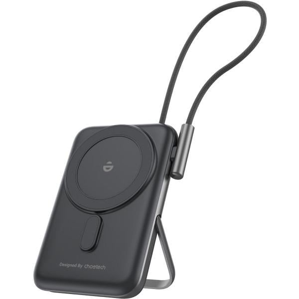 Повербанк Choetech B735 10000 mAh 20W PD 3.0 Magnetic Wireless Black (B735-CCBK)