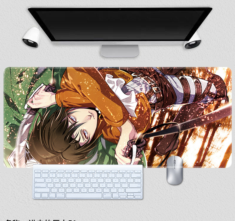 Килимок для мишки з Аніме принтом Attack on Titan 800х300х3 мм (0642) Килимок для мишки з Аніме принтом Attack on Titan 800х300х3 мм (0642)
