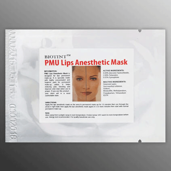 Первичная анестезия PMU для губ  салфетка-анестетик (7)
