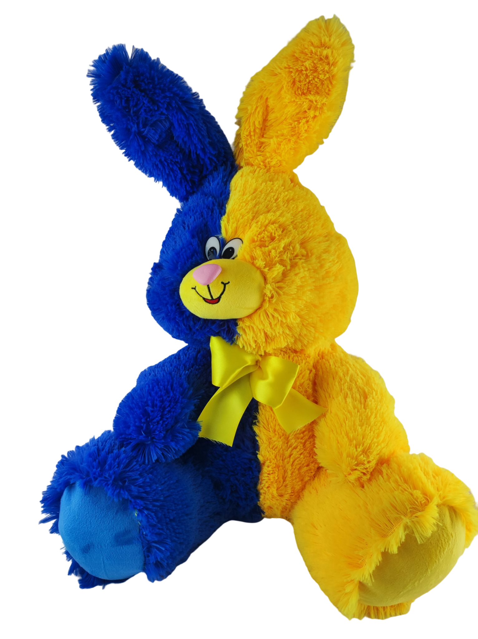 Мягкая игрушка Заяц в цветах флага Украины 60 см (136806)