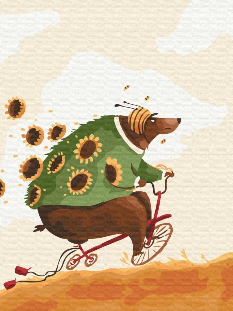 Картина по номерам Brushme Медвежьи приключения 30x40 см (KBS0123)