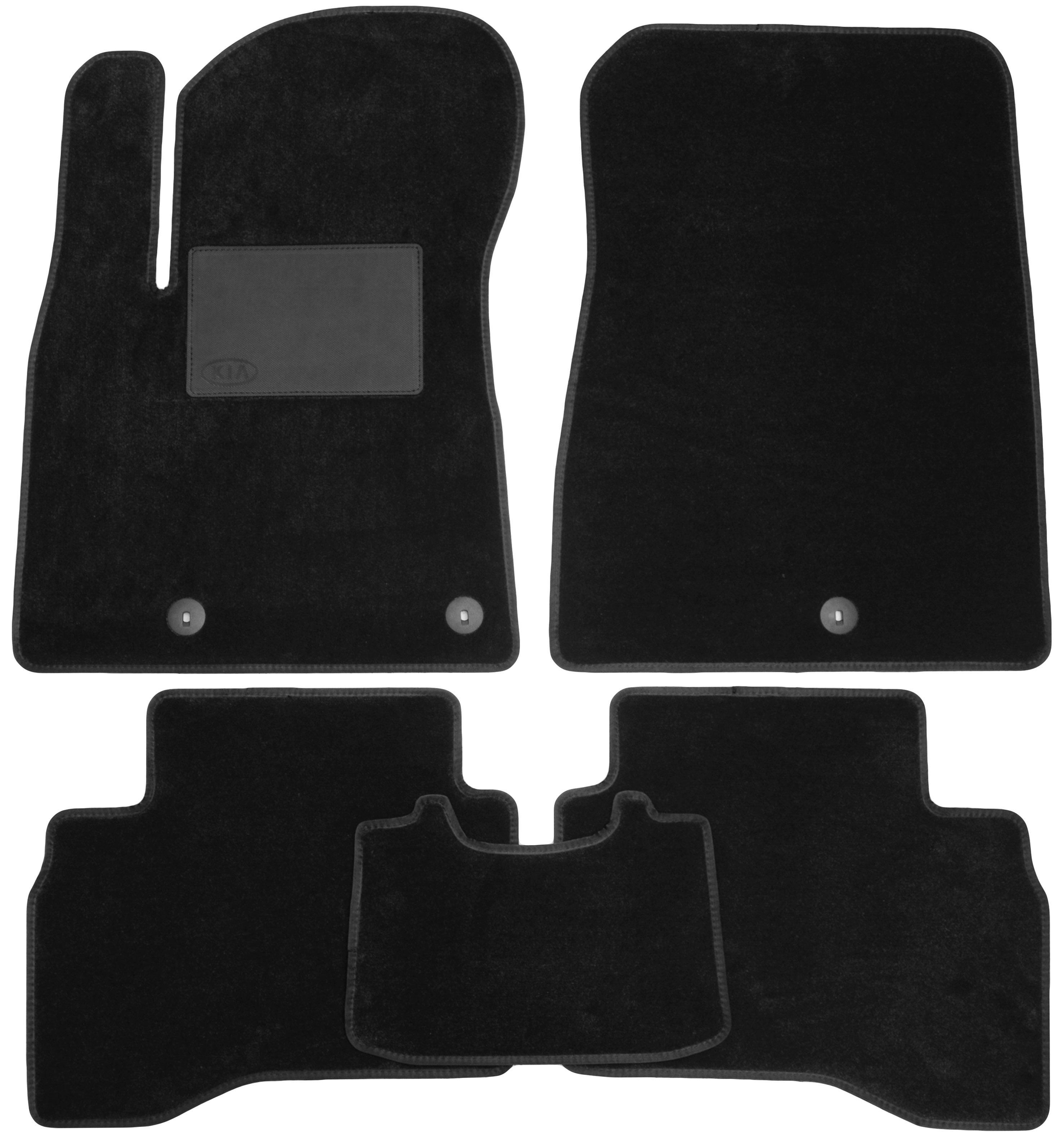 Коврики в салон для Kia Niro '17- текстильные Черный