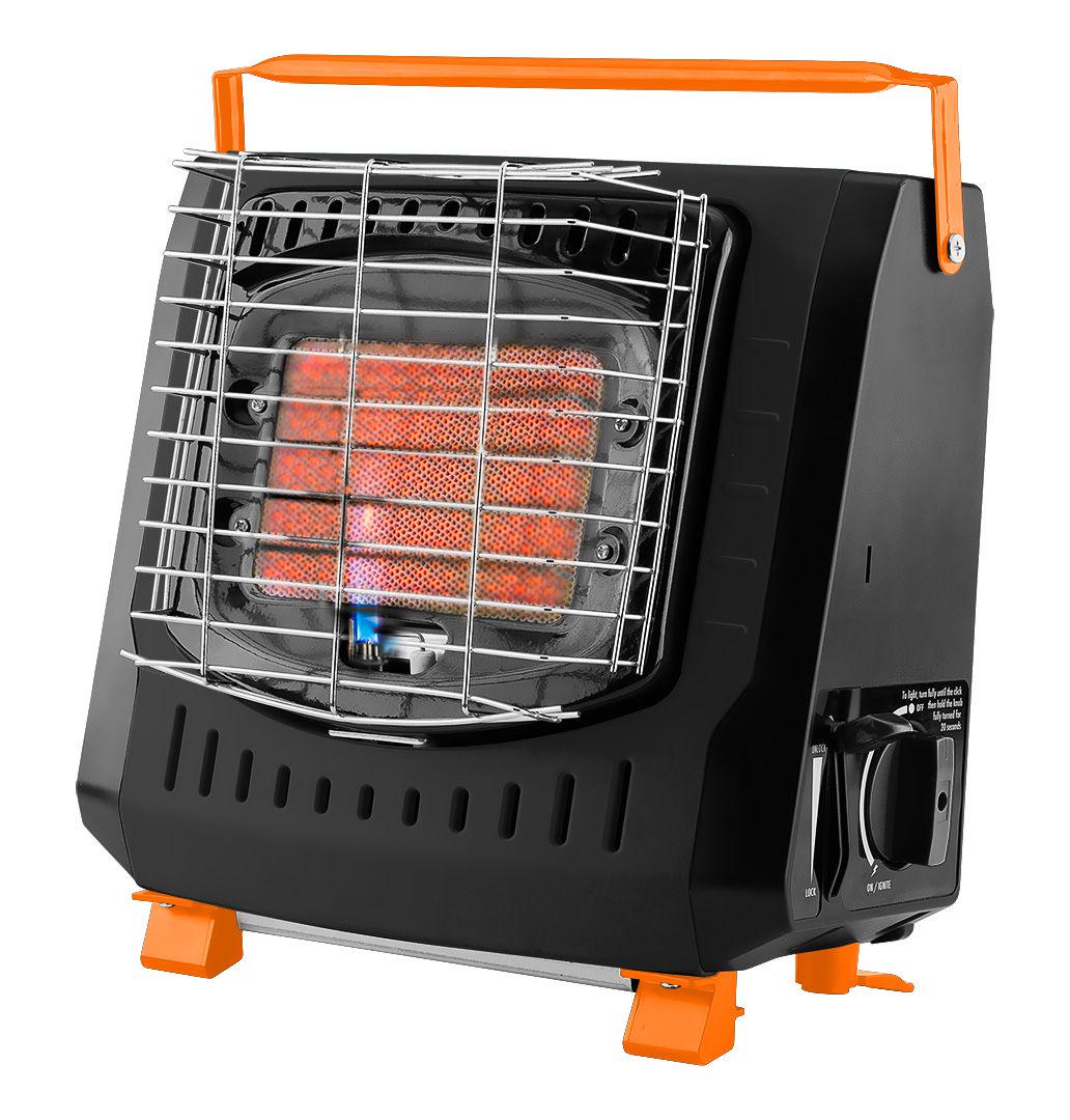 Газовый обогреватель NEO tools 90-133 2,2 кВт картриджный с регулятором и пьезоподжигом Черный (29596586)